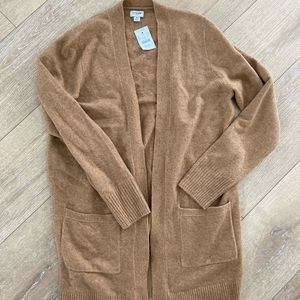 J.crew open cardigan camel Medium